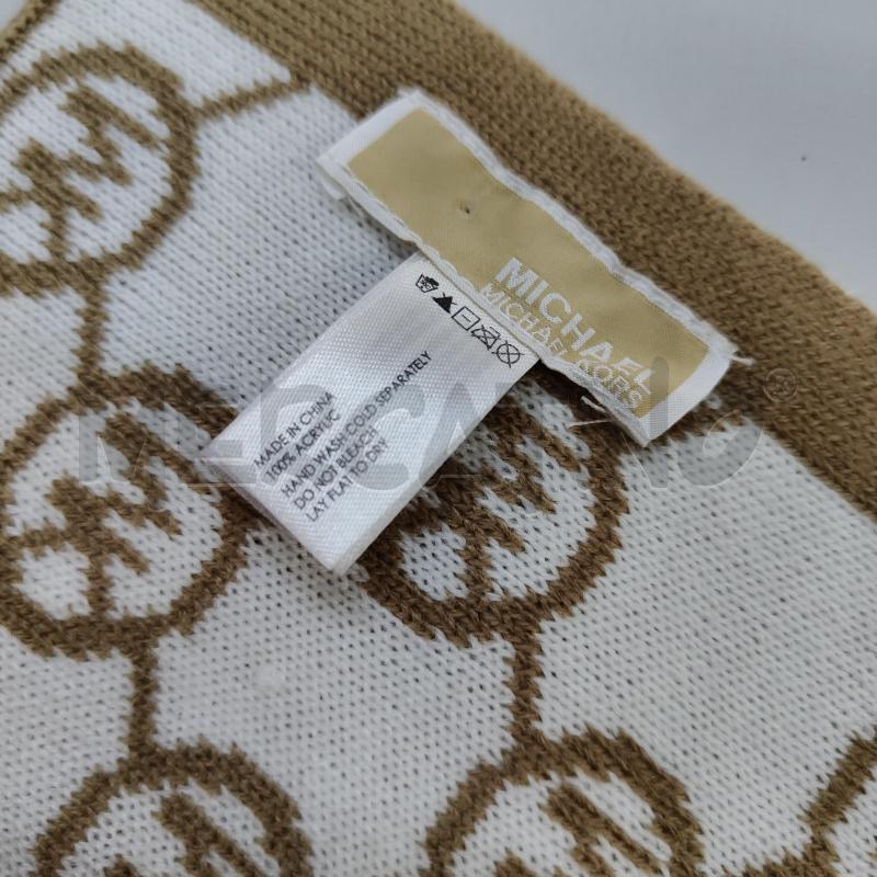 SCIARPA DONNA MICHAEL KORS BIANCA BEIGE   | Mercatino dell'Usato Alcamo 2