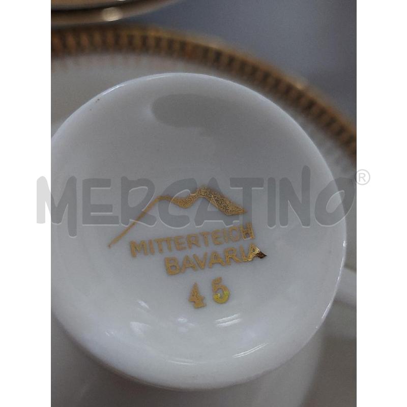 SERVIZIO CAFFE BAVARIA DA 6 BORDO DORATO E NERO | Mercatino dell'Usato Alcamo 4