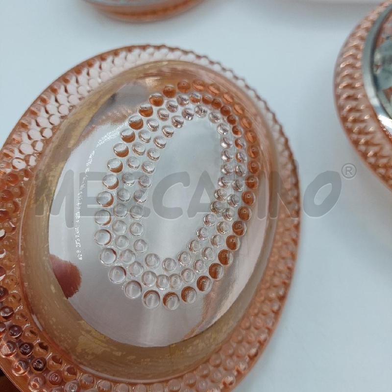 SET TOLETTA VETRO ROSATO E ARGENTATO PZ.5 | Mercatino dell'Usato Alcamo 5