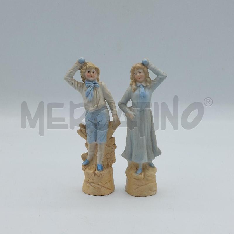 STATUETTE PZ.2 UOMO DONNA VESTITI BIANCHI E AZZURRO | Mercatino dell'Usato Alcamo 1