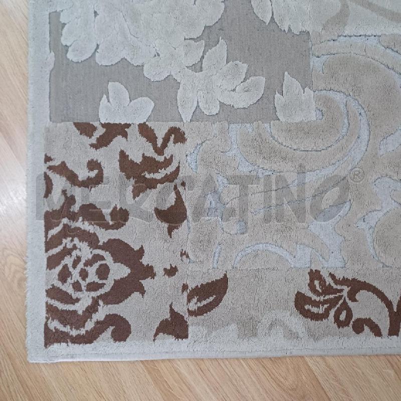 TAPPETO 110X60 CM BEIGE MARRONE MODERNO | Mercatino dell'Usato Alcamo 2