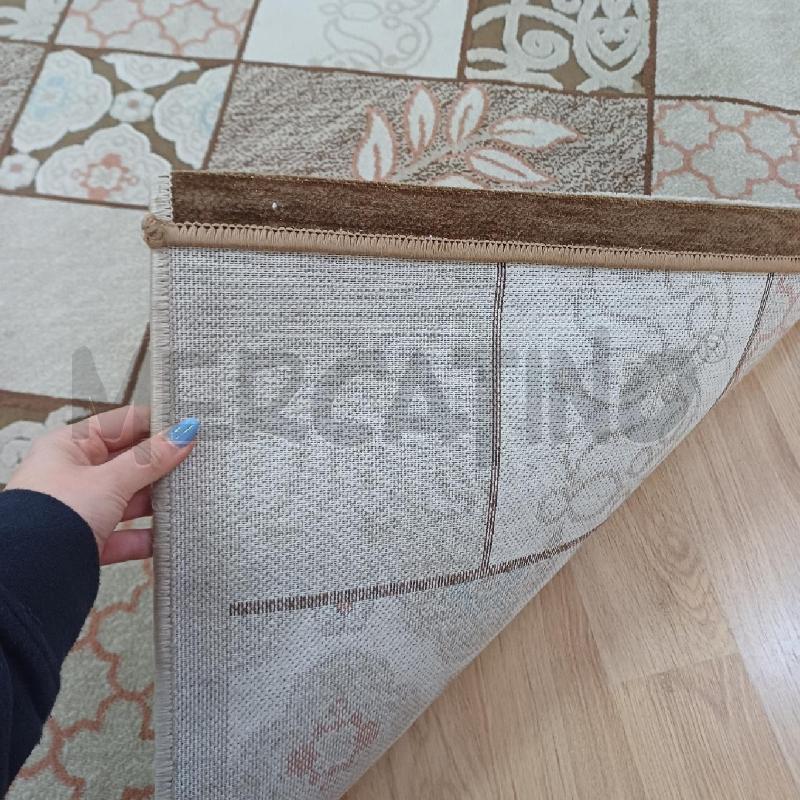 TAPPETO 150X100 MODERNO BEIGE QUADRI | Mercatino dell'Usato Alcamo 3