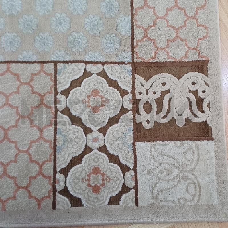 TAPPETO 150X100 MODERNO BEIGE QUADRI | Mercatino dell'Usato Alcamo 4