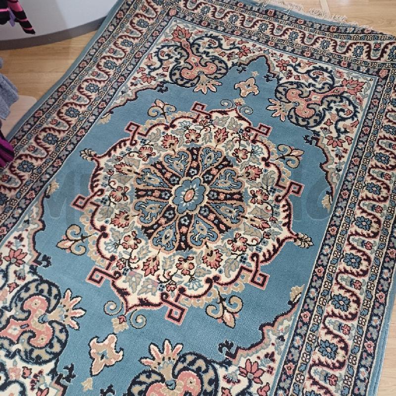 TAPPETO AZZURRO E ROSA FANTASIA MT177X270 | Mercatino dell'Usato Alcamo 1