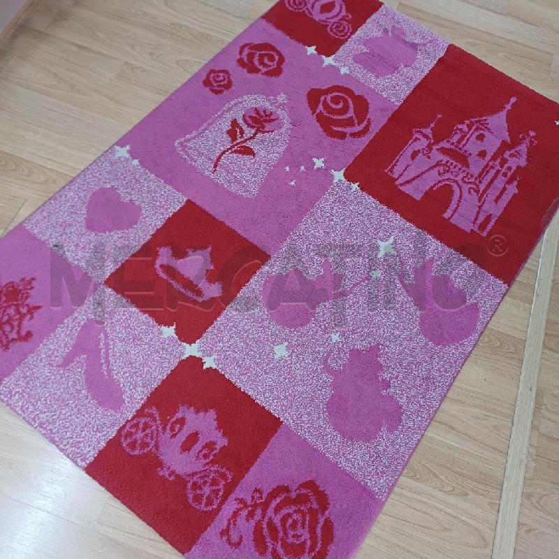 TAPPETO CAMERETTA PRINCIPESSA ROSSO FUCSIA DISNEY MT150X100 | Mercatino dell'Usato Alcamo 1