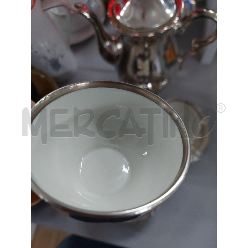 TAZZINE 6 + PIATTINI + CAFFETTIERA ARGENTATI | Mercatino dell'Usato Alcamo 3