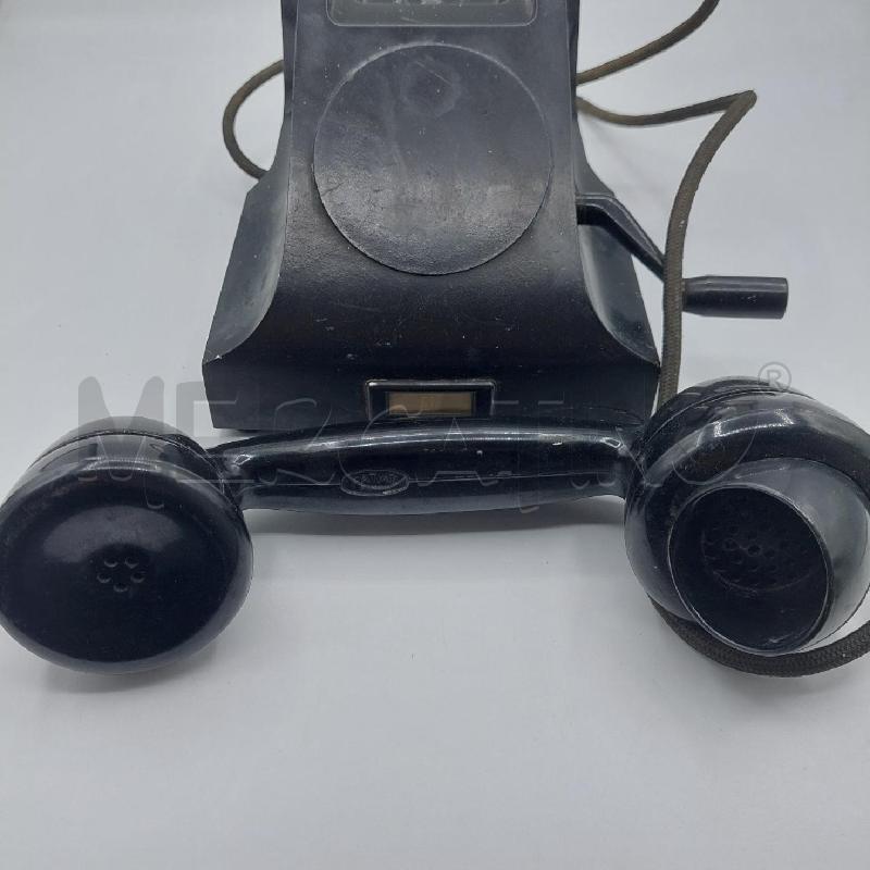 TELEFONO NERO IN BACHELITE VINTAGE CON MANOVELLA | Mercatino dell'Usato Alcamo 3
