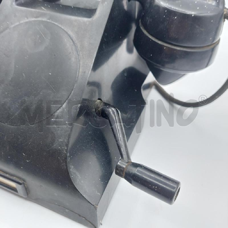 TELEFONO NERO IN BACHELITE VINTAGE CON MANOVELLA | Mercatino dell'Usato Alcamo 4