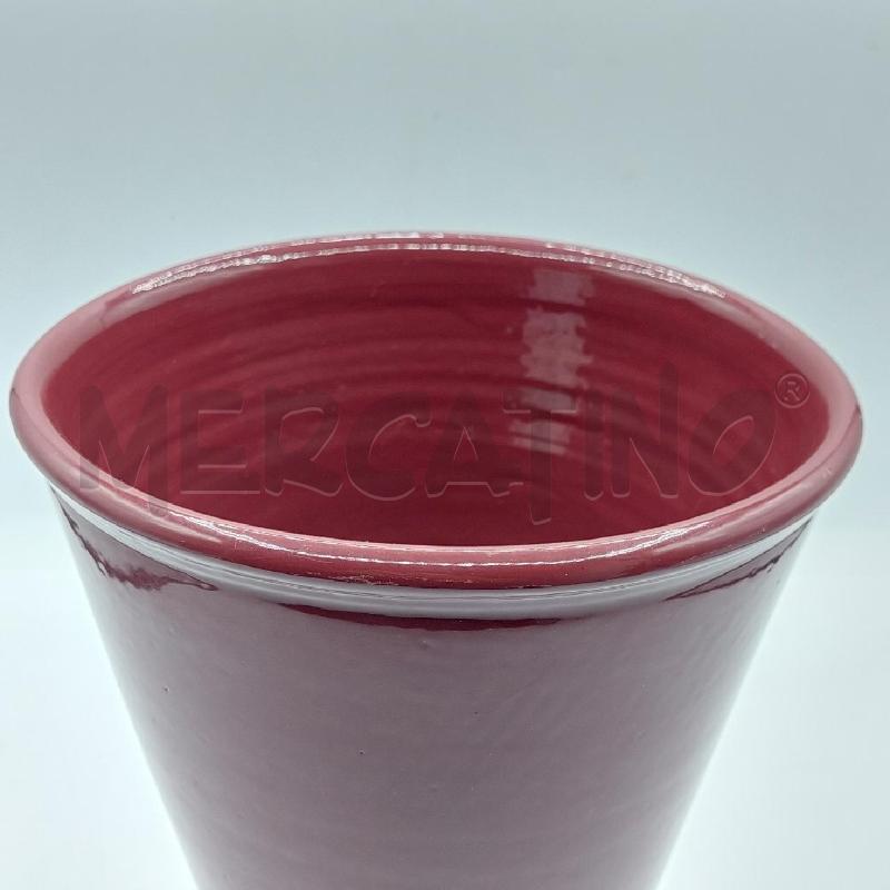 VASO BORDEAUX CERAMICA | Mercatino dell'Usato Alcamo 2