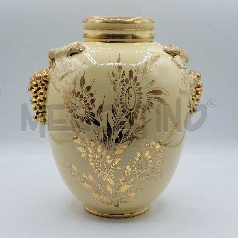 VASO CERAMICA PANNA DORATO | Mercatino dell'Usato Alcamo 1