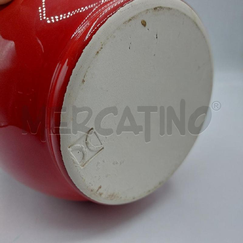 VASO CERAMICA ROSSO ONDULATO | Mercatino dell'Usato Alcamo 4