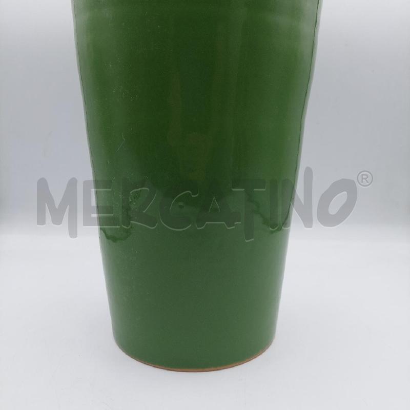 VASO CERAMICA VERDE CILINDRICO | Mercatino dell'Usato Alcamo 3