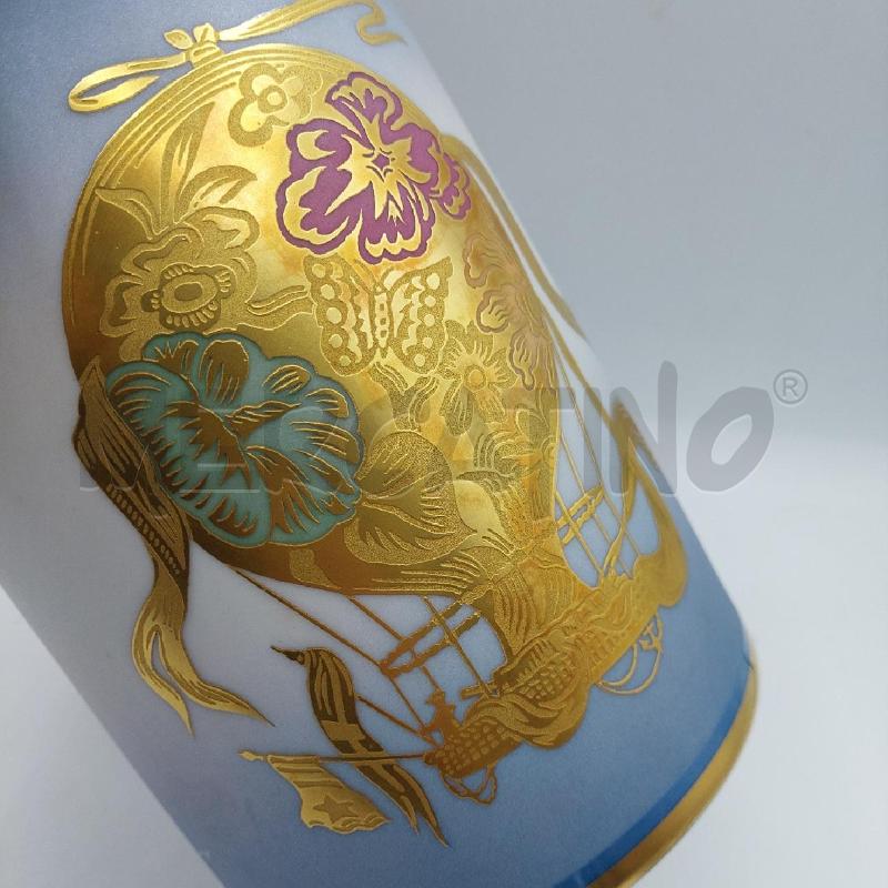 VASO LONGO ORO ZECCHINO DIPINTO A MANO  | Mercatino dell'Usato Alcamo 3