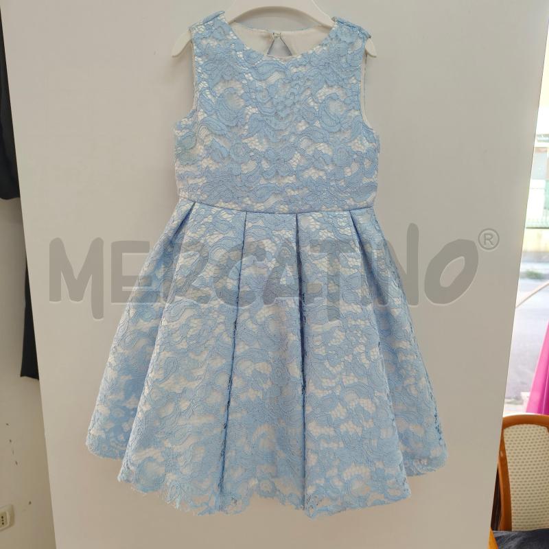 VESTITO BAMBINA DAMIGELLA BELLA BRILLI AZZURRO PIZZO | Mercatino dell'Usato Alcamo 1