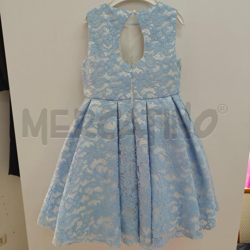 VESTITO BAMBINA DAMIGELLA BELLA BRILLI AZZURRO PIZZO | Mercatino dell'Usato Alcamo 2