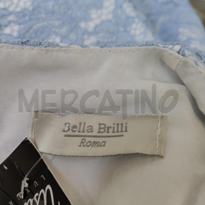 VESTITO BAMBINA DAMIGELLA BELLA BRILLI AZZURRO PIZZO | Mercatino dell'Usato Alcamo 3