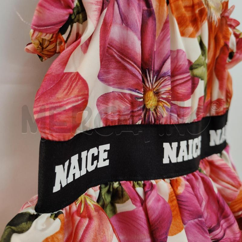 VESTITO BAMBINA FANTASIA FLOREALE FUCSIA ARANCIO NAICE VOLA'  | Mercatino dell'Usato Alcamo 2