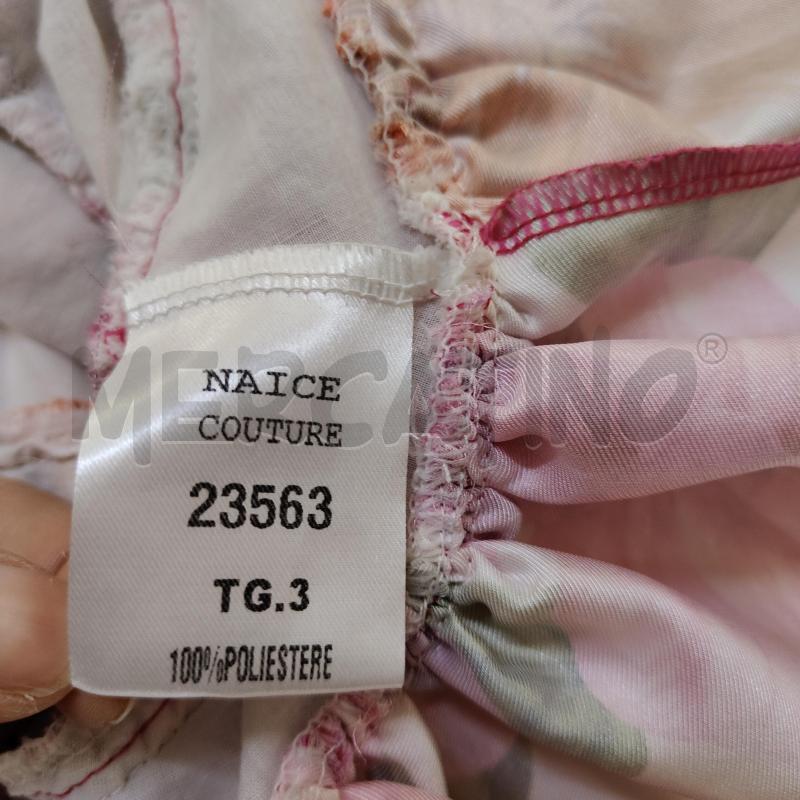 VESTITO BAMBINA FANTASIA FLOREALE FUCSIA ARANCIO NAICE VOLA'  | Mercatino dell'Usato Alcamo 4