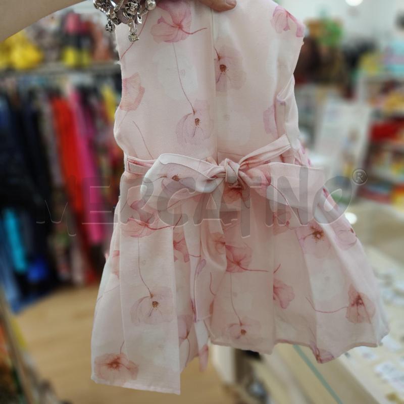 VESTITO BAMBINA ROSA CON FIORE IN CINTA | Mercatino dell'Usato Alcamo 4