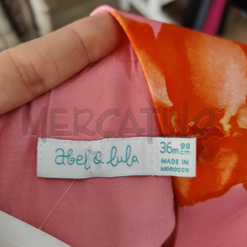 VESTITO BAMBINA ROSA FIORI ROSSI VERDI ABEL&LULA | Mercatino dell'Usato Alcamo 5