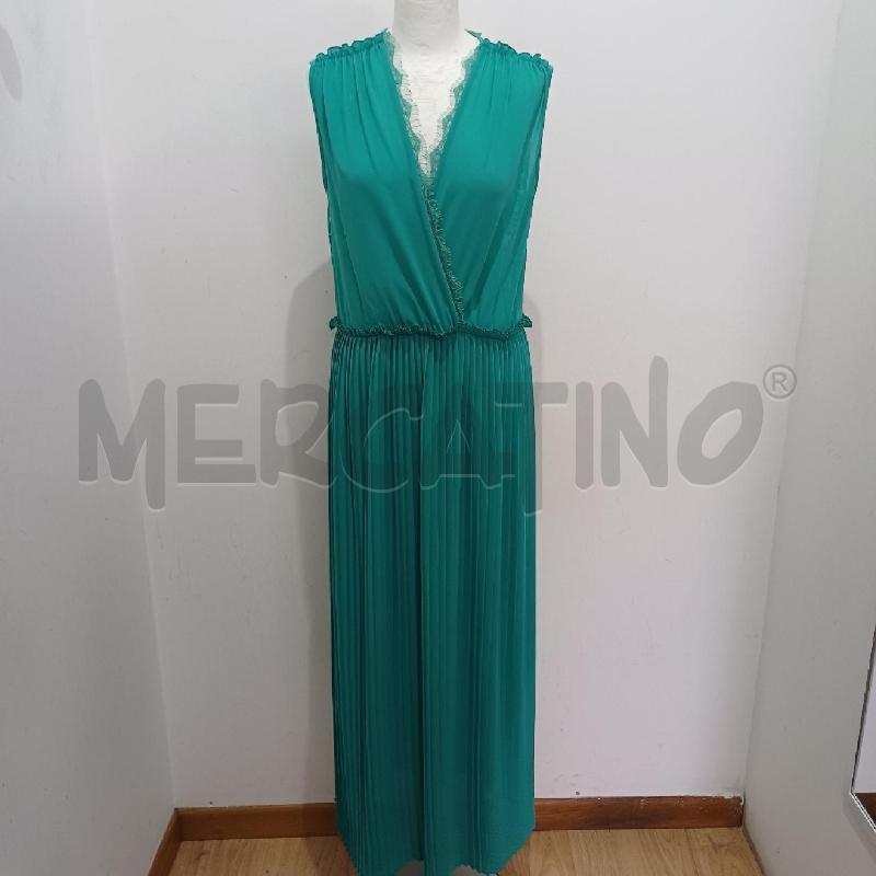 VESTITO DONNA AKE VERDE ACQUA PLISSE' | Mercatino dell'Usato Alcamo 1