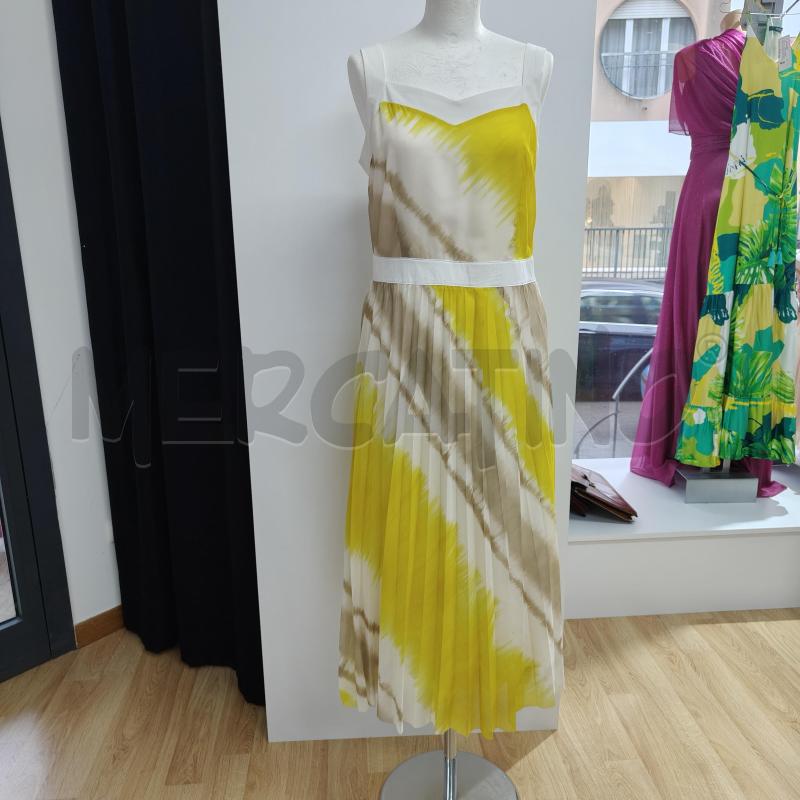 VESTITO DONNA BIANCO BEIGE GIALLO FANTASIA CAFENOIR | Mercatino dell'Usato Alcamo 1