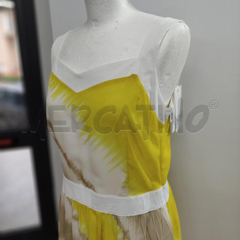VESTITO DONNA BIANCO BEIGE GIALLO FANTASIA CAFENOIR | Mercatino dell'Usato Alcamo 2