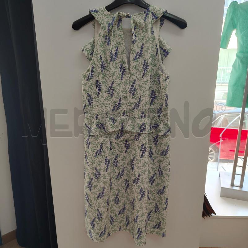 VESTITO DONNA BIANCO FIORI VERDI BLU EMME MARELLA | Mercatino dell'Usato Alcamo 2