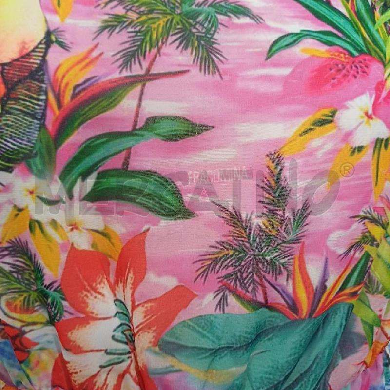 VESTITO DONNA ELEGANTE FRACOMINA FANTASIA COLORATA VERDE ROSA | Mercatino dell'Usato Alcamo 3