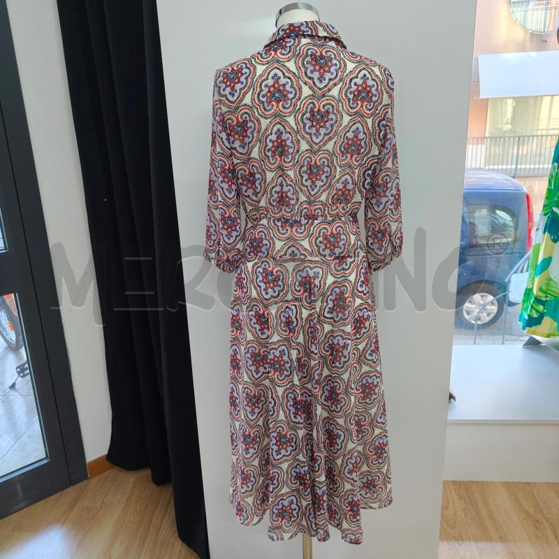 VESTITO DONNA EMME MARELLA BIANCO BLU ROSSO FANTASIA | Mercatino dell'Usato Alcamo 2