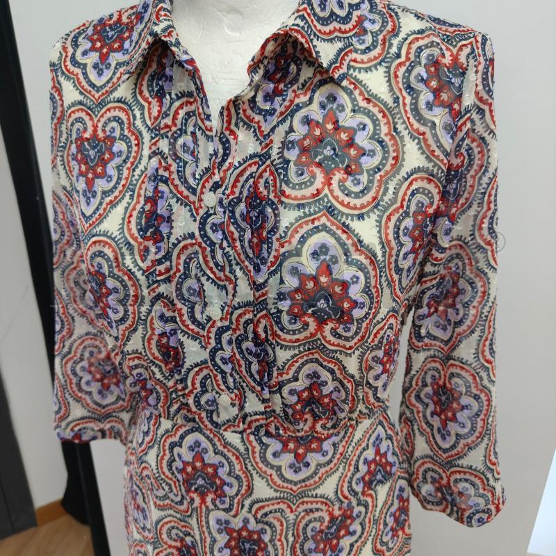 VESTITO DONNA EMME MARELLA BIANCO BLU ROSSO FANTASIA | Mercatino dell'Usato Alcamo 3