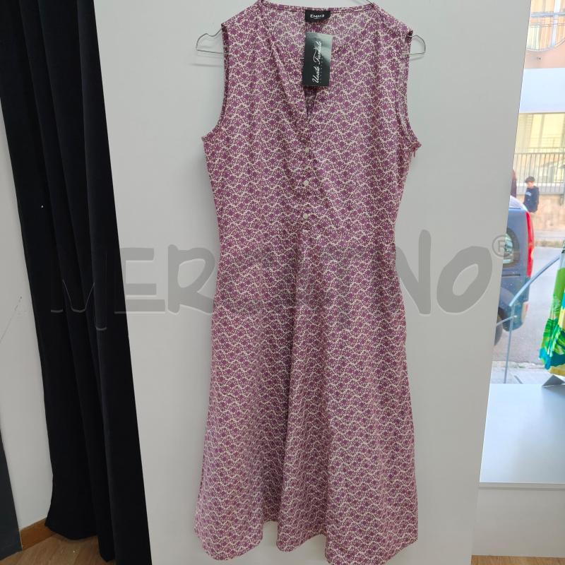 VESTITO DONNA EMME MARELLA BIANCO GLICINE FANTASIA | Mercatino dell'Usato Alcamo 1