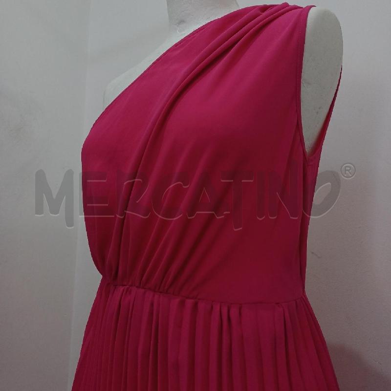 VESTITO DONNA FUCSIA MONOSPALLA LONGUETTE  | Mercatino dell'Usato Alcamo 3