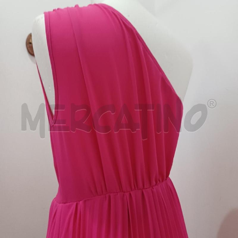 VESTITO DONNA FUCSIA MONOSPALLA LONGUETTE  | Mercatino dell'Usato Alcamo 4
