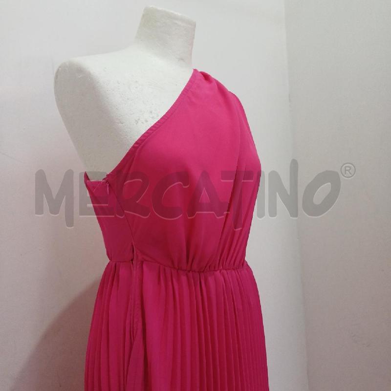 VESTITO DONNA FUCSIA MONOSPALLA LONGUETTE  | Mercatino dell'Usato Alcamo 5
