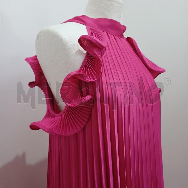 VESTITO DONNA FUCSIA PLISSE' LONGUETTE | Mercatino dell'Usato Alcamo 2