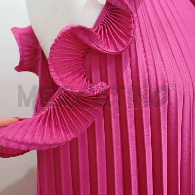 VESTITO DONNA FUCSIA PLISSE' LONGUETTE | Mercatino dell'Usato Alcamo 3