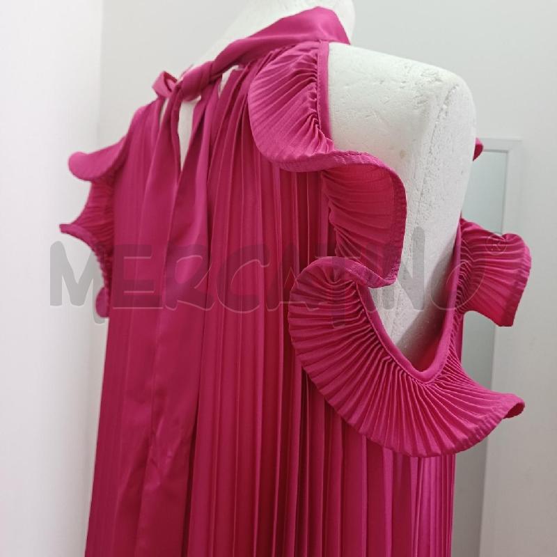 VESTITO DONNA FUCSIA PLISSE' LONGUETTE | Mercatino dell'Usato Alcamo 4