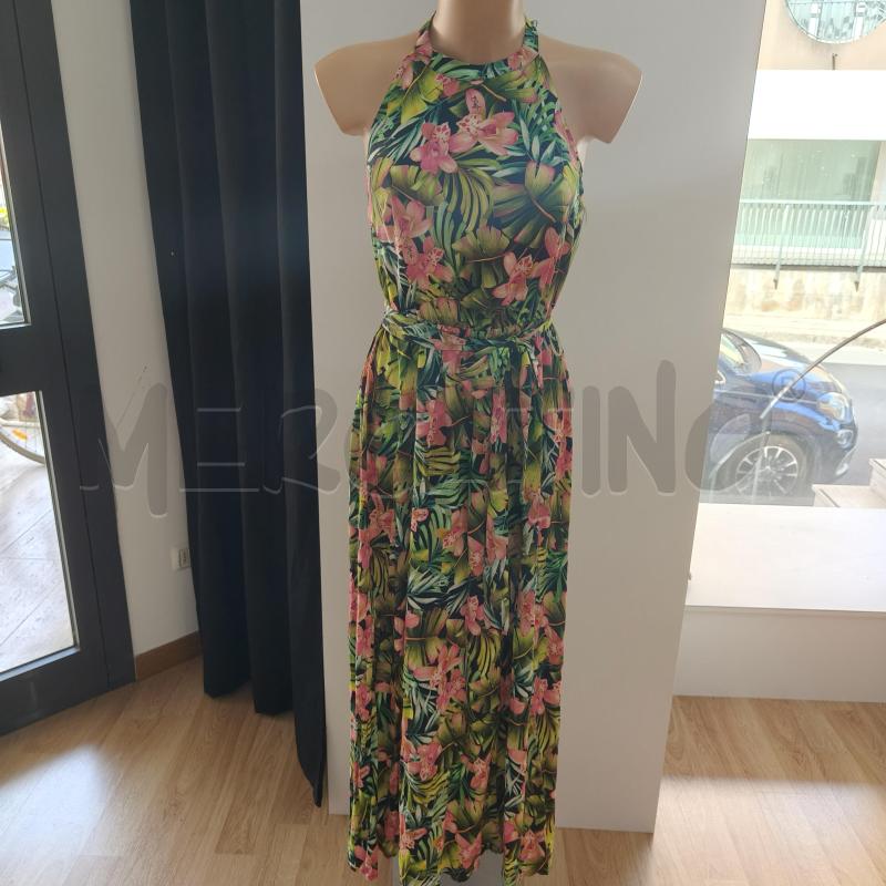 VESTITO DONNA LIUJO FANTASIA FOGLIE VERDI | Mercatino dell'Usato Alcamo 1