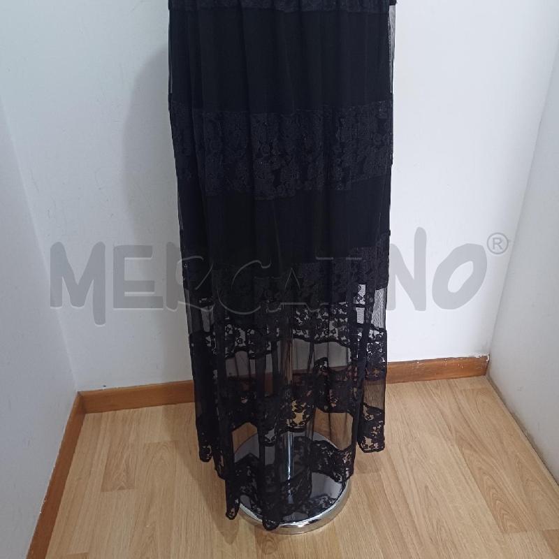 VESTITO DONNA LONGUETTE NERO PIZZO  | Mercatino dell'Usato Alcamo 3