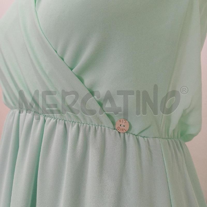 VESTITO DONNA LONGUETTE VERDE ACQUA CHIARO SCOLLO FLY GIRL | Mercatino dell'Usato Alcamo 3