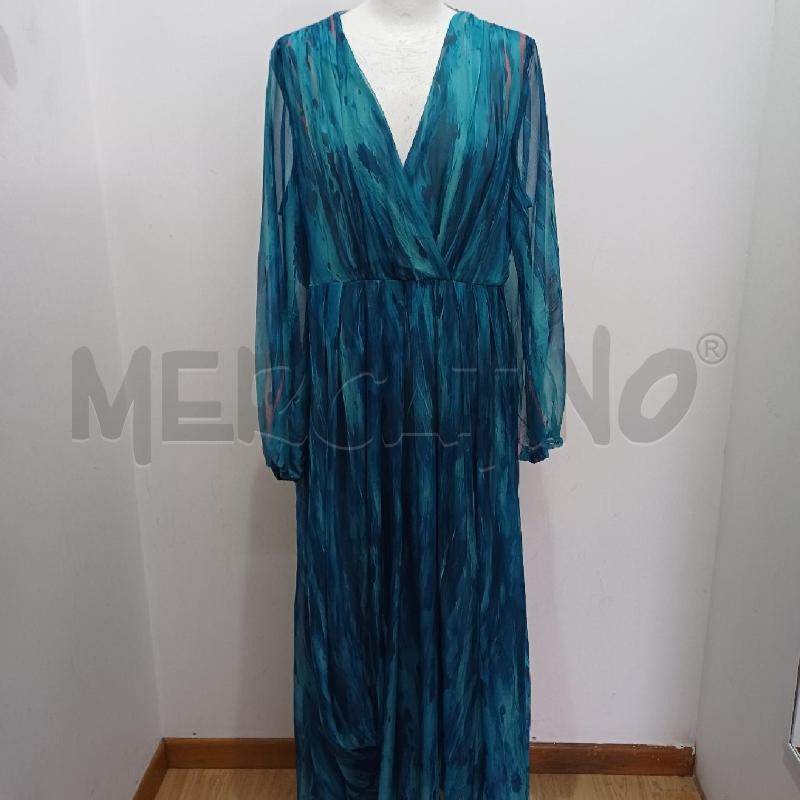 VESTITO DONNA LUNGO CELESTE FANT SFUMATURA TOLEEN | Mercatino dell'Usato Alcamo 1