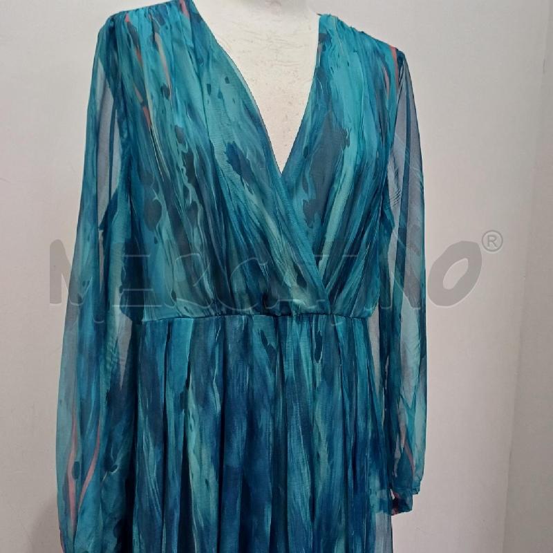 VESTITO DONNA LUNGO CELESTE FANT SFUMATURA TOLEEN | Mercatino dell'Usato Alcamo 2