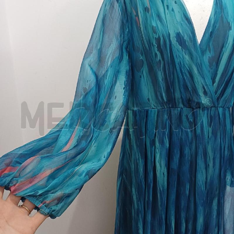 VESTITO DONNA LUNGO CELESTE FANT SFUMATURA TOLEEN | Mercatino dell'Usato Alcamo 3