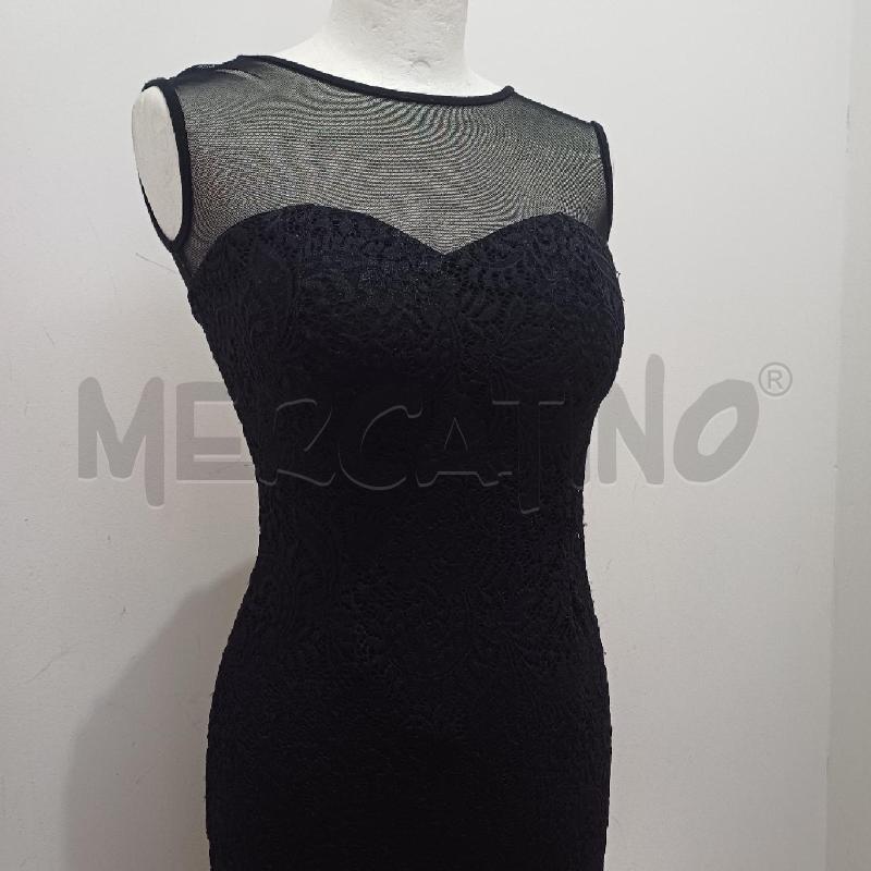 VESTITO DONNA LUNGO NERO TULLE SMANICATO | Mercatino dell'Usato Alcamo 2