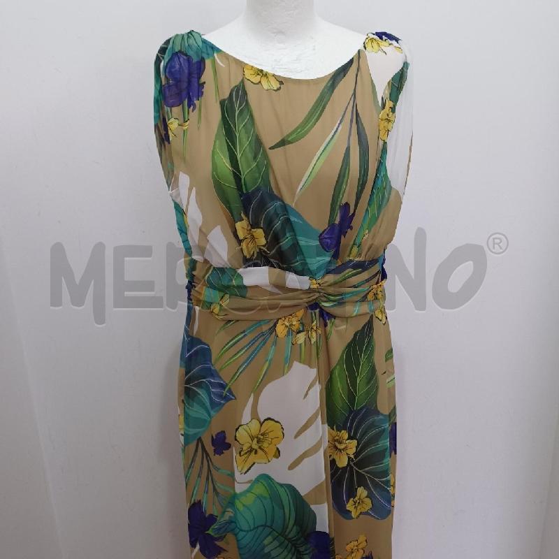 VESTITO DONNA LUNGO OLTRE FIORI VERDI BLU  | Mercatino dell'Usato Alcamo 2