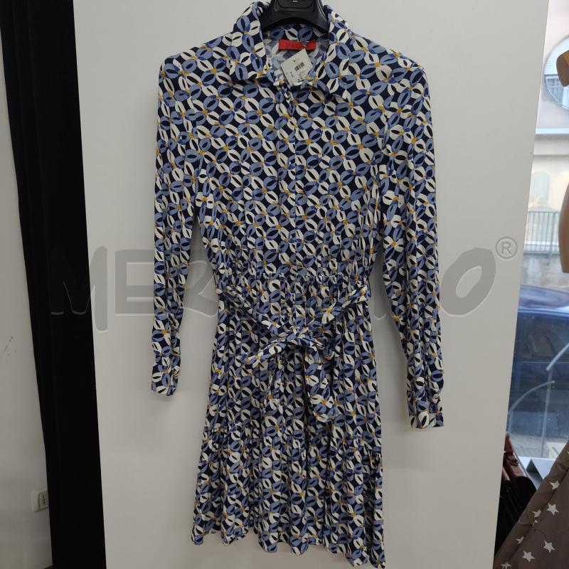 VESTITO DONNA MAX&CO BLU FANTASIA GIALLO | Mercatino dell'Usato Alcamo 1