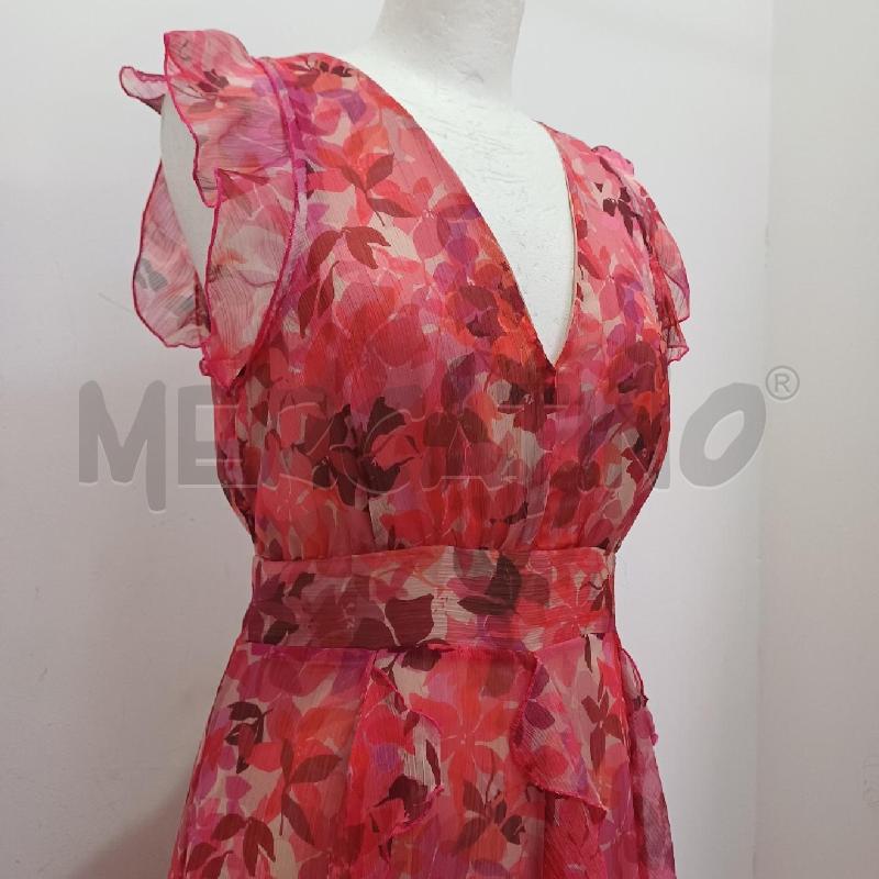 VESTITO DONNA MOTIVI LONGUETTE FLOREALE FRAGOLA | Mercatino dell'Usato Alcamo 3