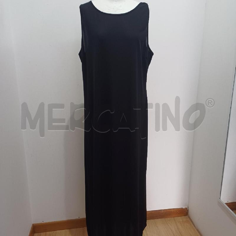 VESTITO DONNA NERO LUNGO PIZZO DIETRO | Mercatino dell'Usato Alcamo 1
