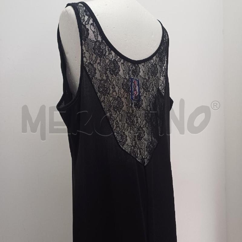 VESTITO DONNA NERO LUNGO PIZZO DIETRO | Mercatino dell'Usato Alcamo 3